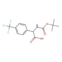 2-(((Tert-butoxy)carbonyl)amino)-2-(4-(trifluoromethyl)phenyl)acetic acid，847147-40-4，≥97%，阿拉丁