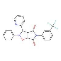 2-phenyl-3-(pyridin-2-yl)-5-(3-(trifluoromethyl)phenyl)dihydro-2H-pyrrolo[3,4-d]isoxazole-4,6(5H,6aH)-dione，342615-55-8，阿拉丁