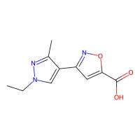 3-(1-Ethyl-3-methyl-1H-pyrazol-4-yl)-isoxazole-5-carboxylic acid,957490-68-5,≥95%,阿拉丁