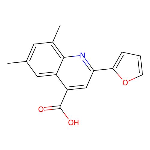 2-Furan-2-yl-6,8-dimethyl-quinoline-4-carboxylic acid,351357-33-0,≥97%,阿拉丁产品图