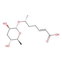 2-Heptenoic acid, 6-[(3,6-dideoxy-alpha-L-arabino-hexopyranosyl)oxy]-, (2E,6R)-，1139837-37-8，阿拉丁