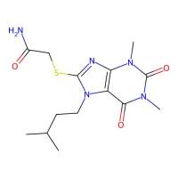 2-((7-isopentyl-1,3-dimethyl-2,6-dioxo-2,3,6,7-tetrahydro-1H-purin-8-yl)thio)acetamide,378202-71-2,阿拉丁