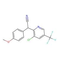 2-[3-Chloro-5-(trifluoromethyl)-2-pyridinyl]-2-(4-methoxyphenyl)acetonitrile，338407-10-6，≥95%，阿拉丁