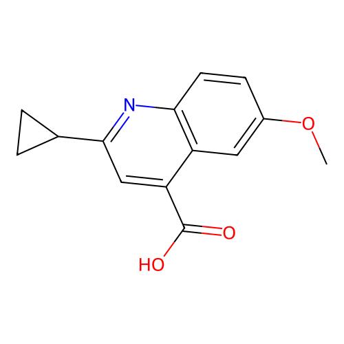2-Cyclopropyl-6-methoxyquinoline-4-carboxylic acid,897565-71-8,≥95%,阿拉丁产品图