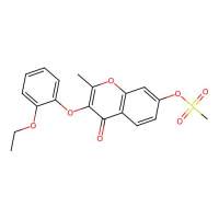 3-(2-ethoxyphenoxy)-2-methyl-4-oxo-4H-chromen-7-yl methanesulfonate,637750-85-7,阿拉丁
