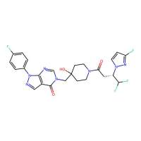 (S)-5-((1-(4,4-difluoro-3-(3-fluoro-1H-pyrazol-1-yl)butanoyl)-4-hydroxypiperidin-4-yl)methyl)-1-(4-fluorophenyl)-1,5-dihydro-4H-pyrazolo[3,4-d]pyrimidin-4-one，1959551-26-8，≥98%，阿拉丁