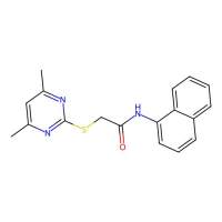 2-((4,6-dimethylpyrimidin-2-yl)thio)-N-(naphthalen-1-yl)acetamide，328266-15-5，阿拉丁