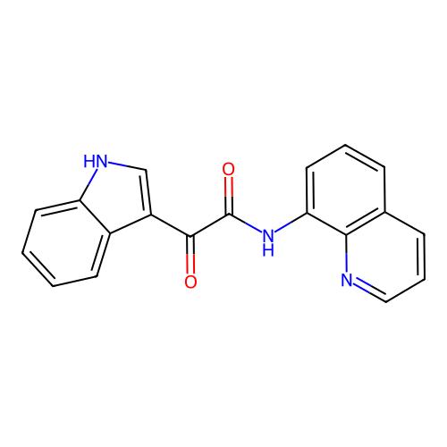 2-(1H-indol-3-yl)-2-oxo-N-(8-quinolinyl)acetamide,946387-03-7,≥90%,阿拉丁产品图