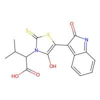 (Z)-3-methyl-2-(4-oxo-5-(2-oxoindolin-3-ylidene)-2-thioxothiazolidin-3-yl)butanoic acid,305376-82-3,阿拉丁