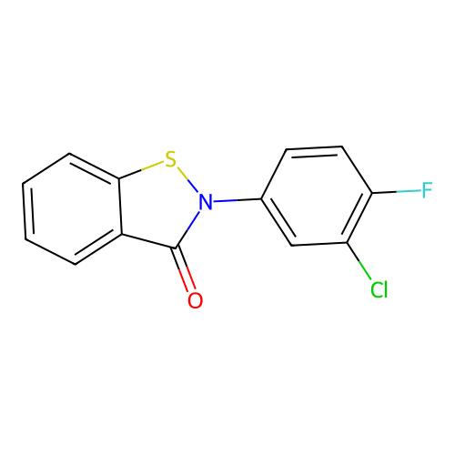 2-(3-Chloro-4-fluorophenyl)-2,3-dihydro-1,2-benzothiazol-3-one,565166-89-4,≥95%,阿拉丁产品图