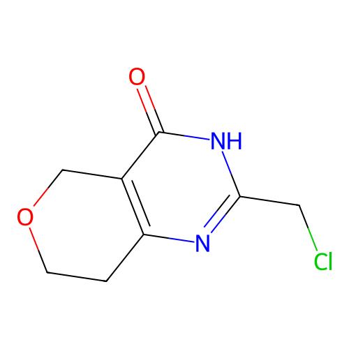 2-(Chloromethyl)-7,8-dihydro-3H-pyrano[4,3-D]pyrimidin-4(5H)-one，1417917-59-9，阿拉丁产品图
