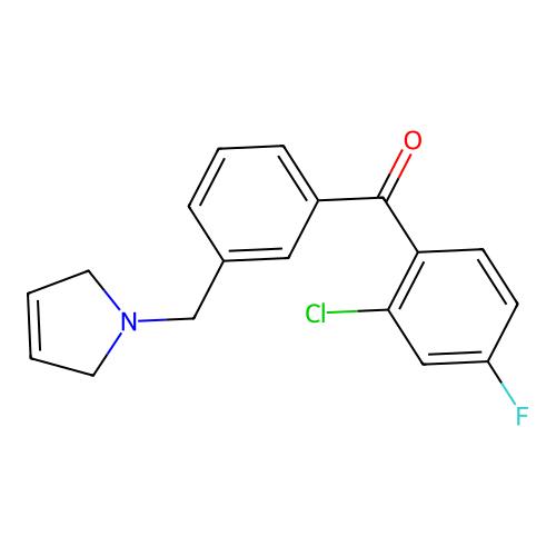 (2-Chloro-4-fluorophenyl)(3-((2,5-dihydro-1H-pyrrol-1-yl)methyl)phenyl)methanone,898749-38-7,阿拉丁产品图