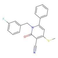 1-(3-Fluorobenzyl)-4-(methylsulfanyl)-2-oxo-6-phenyl-1,2-dihydro-3-pyridinecarbonitrile,478042-99-8,阿拉丁