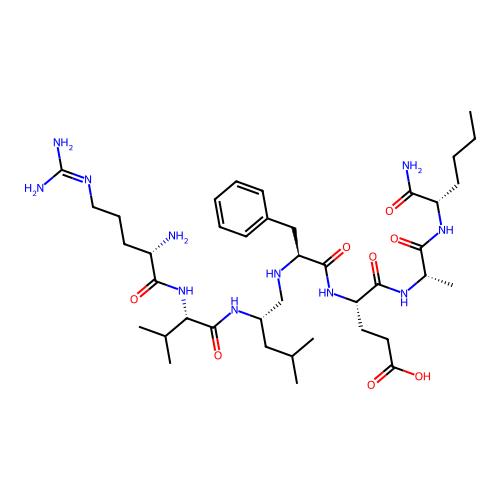 (4S)-4-[[(2S)-2-[[(2S)-2-[[(2S)-2-[[(2S)-2-amino-5-(diaminomethylideneamino)pentanoyl]amino]-3-methylbutanoyl]amino]-4-methylpentyl]amino]-3-phenylpropanoyl]amino]-5-[[(2S)-1-[[(2S)-1-amino-1-oxohexan-2-yl]amino]-1-oxopropan-2-yl]amino]-5-oxopentanoic aci产品图