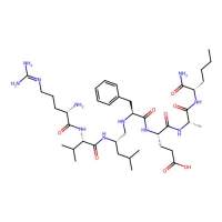 (4S)-4-[[(2S)-2-[[(2S)-2-[[(2S)-2-[[(2S)-2-amino-5-(diaminomethylideneamino)pentanoyl]amino]-3-methylbutanoyl]amino]-4-methylpentyl]amino]-3-phenylpropanoyl]amino]-5-[[(2S)-1-[[(2S)-1-amino-1-oxohexan-2-yl]amino]-1-oxopropan-2-yl]amino]-5-oxopentanoic aci