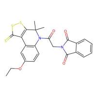 2-[2-(8-Ethoxy-4,4-dimethyl-1-sulfanylidenedithiolo[3,4-c]quinolin-5-yl)-2-oxoethyl]isoindole-1,3-dione，303051-06-1，阿拉丁