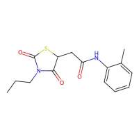 2-(2,4-Dioxo-3-propyl-thiazolidin-5-yl)-N-o-tolyl-acetamide，497082-34-5，阿拉丁