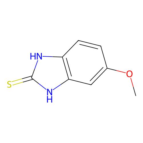 5-Methoxy-2-benzimidazolethiol，37052-78-1，Moligand™, 10 mM in DMSO，阿拉丁产品图