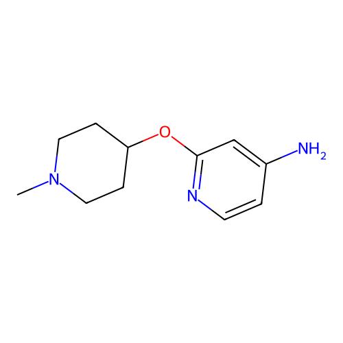 2-[(1-Methylpiperidin-4-yl)oxy]pyridin-4-amine，1249316-39-9，≥98%，阿拉丁产品图