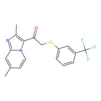 1-(2,7-Dimethylimidazo[1,2-a]pyridin-3-yl)-2-{[3-(trifluoromethyl)phenyl]sulfanyl}-1-ethanone，478042-08-9，阿拉丁