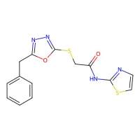 2-((5-benzyl-1,3,4-oxadiazol-2-yl)thio)-N-(thiazol-2-yl)acetamide，665016-66-0，≥98%，阿拉丁