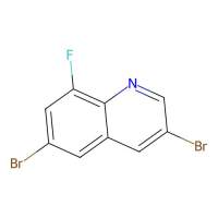 3,6-Dibromo-8-fluoroquinoline，1315367-35-1，≥95%，阿拉丁