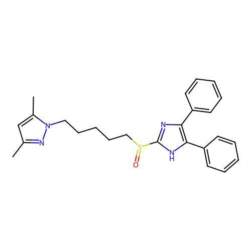 1-(5-((4,5-Diphenyl-1H-imidazol-2-yl)sulfinyl)pentyl)-3,5-dimethyl-1H-pyrazole,136609-53-5,≥95%,阿拉丁产品图