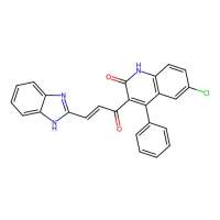 (E)-3-(1H-benzo[d]imidazol-2-yl)-1-(6-chloro-2-hydroxy-4-phenylquinolin-3-yl)prop-2-en-1-one，1233322-09-2，≥98%，阿拉丁