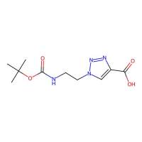 1-(2-(((tert-butoxy)carbonyl)amino)ethyl)-1H-1,2,3-triazole-4-carboxylic acid，1211504-22-1，≥97%，阿拉丁