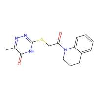 3-((2-(3,4-dihydroquinolin-1(2H)-yl)-2-oxoethyl)thio)-6-methyl-1,2,4-triazin-5(4H)-one,296773-82-5,≥98%,阿拉丁