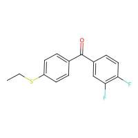 3,4-Difluoro-4'-(ethylthio)benzophenone，845781-10-4，≥95%，阿拉丁