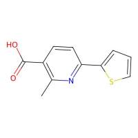 2-Methyl-6-(thiophen-2-yl)pyridine-3-carboxylic acid,582325-50-6,≥95%,阿拉丁