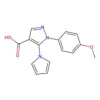 1H-Pyrazole-4-carboxylic acid, 1-(4-methoxyphenyl)-5-(1H-pyrrol-1-yl)-,116834-10-7,≥97%,阿拉丁