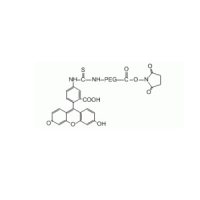 荧光素 PEG N-羟基琥珀酰亚胺, FITC-PEG-NHS，MW 2000 Da，阿拉丁