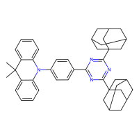 10-[4-[4,6-二(金刚烷-1-基)-1,3,5-三嗪-2-基]苯基]-9,9-二甲基-9,10-二氢吖啶 (升华提纯)，2250187-15-4，99%，阿拉丁