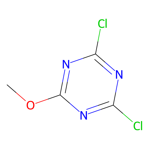 2,4-二氯-6-甲氧基-1,3,5-三嗪，3638-04-8，95%，阿拉丁产品图