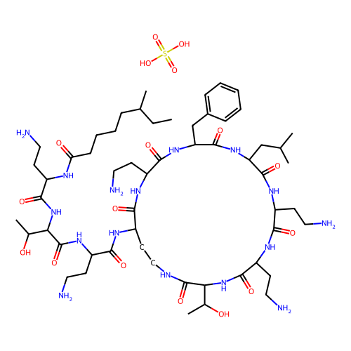 硫酸多粘菌素B，1405-20-5，医药级, 6,000 USP units/mg，阿拉丁