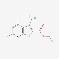3-氨基-4,6-二甲基噻吩并[2,3-b]吡啶-2-羧酸乙酯，52505-56-3，≥97%，阿拉丁