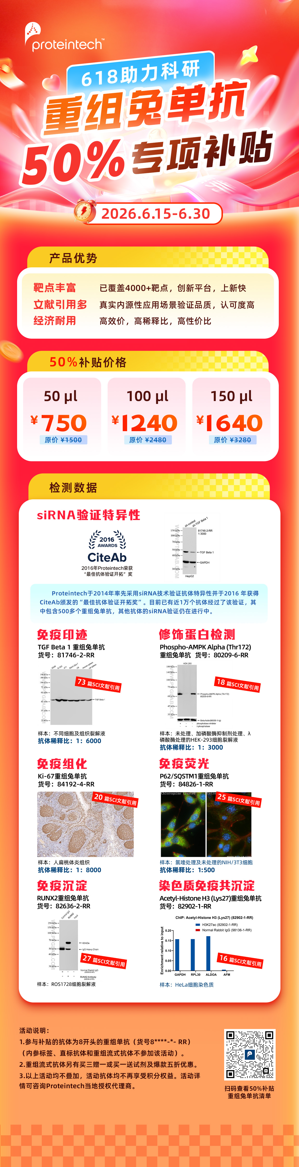 618助力科研 | 重组兔单抗50%专项补贴