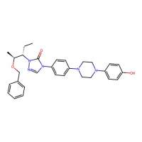 2-[(1S,2S)-1-乙基-2-苄氧基丙基]-2,4-二氢-4-[4-[4-(4-羟基苯基)-1-哌嗪基]苯基]-3H-1,2,4-三氮唑-3-酮，184177-83-1，≥99%，阿拉丁