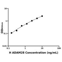 人解整合素金属蛋白酶28(ADAM28)ELISA试剂盒