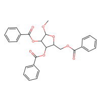 甲基 2,3,5-三-O-苯甲酰基-α-D-呋喃阿拉伯糖苷,7473-42-9,≥98%,阿拉丁