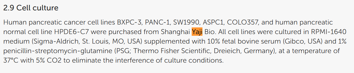 文献引用产品|人胰腺癌细胞系SW1990