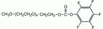Pentafluorophenyl PEG, mPEG-PFP，MW 10000 Da，阿拉丁产品图