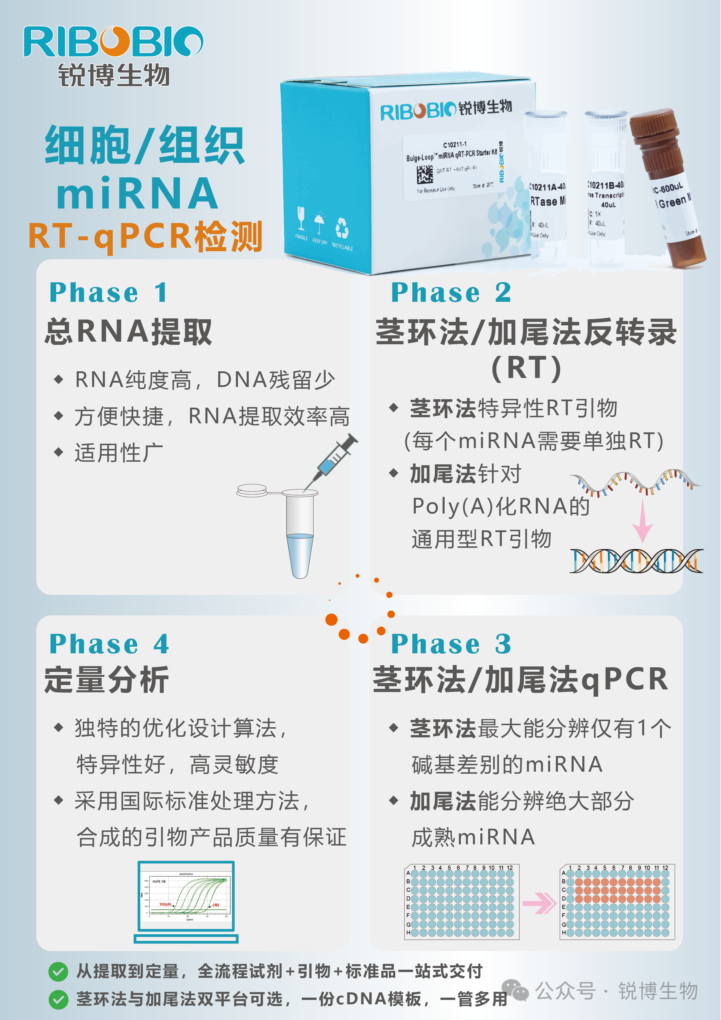 产品推荐 | 细胞/组织 miRNA RT-qPCR检测