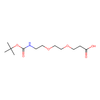 t-Boc-N-氨基-PEG2-酸,1365655-91-9,≥97%,阿拉丁