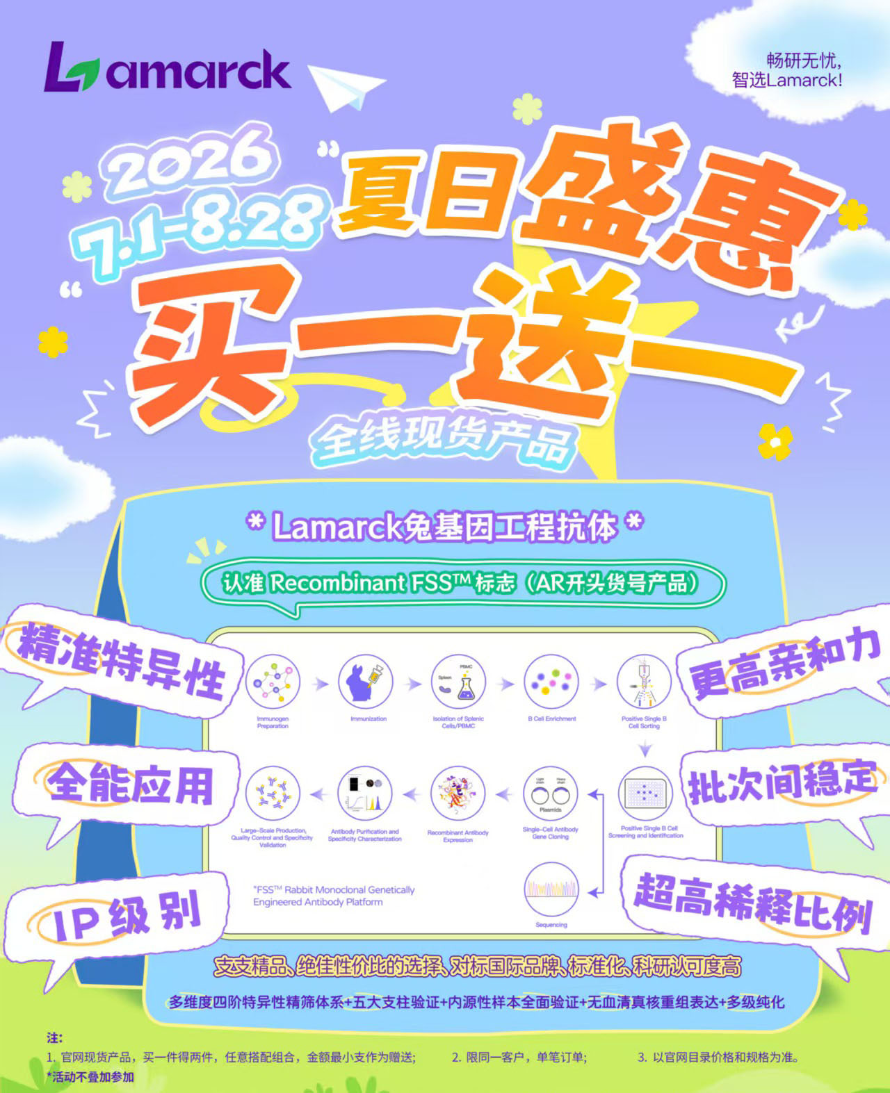 Lamarck 2026夏日盛惠开启，全线现货买一送一助力科研提效