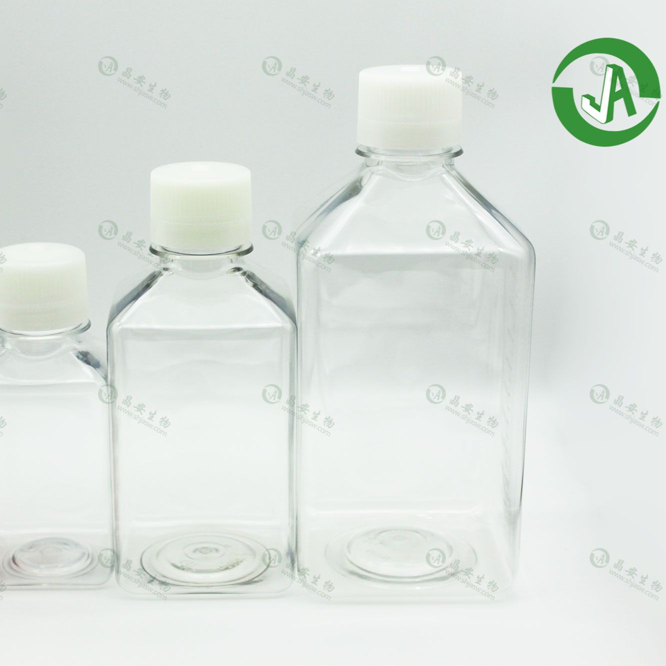 上海晶安生物PET耐低温无菌培养基储存瓶60ml125ml250ml500ml1L2L