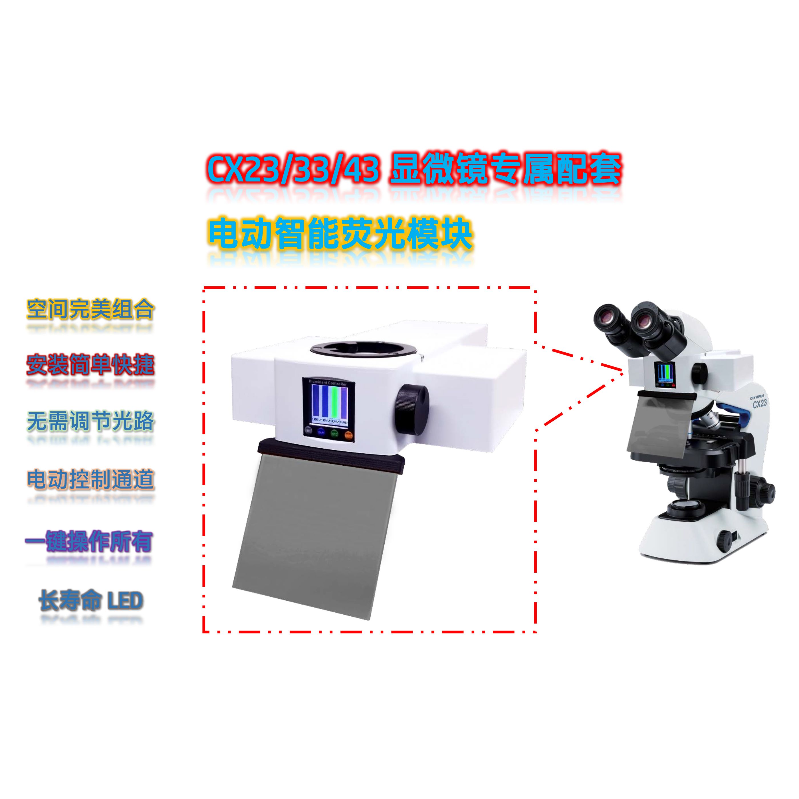 CX-UVBG-E正置显微镜升级通用荧光模块产品图