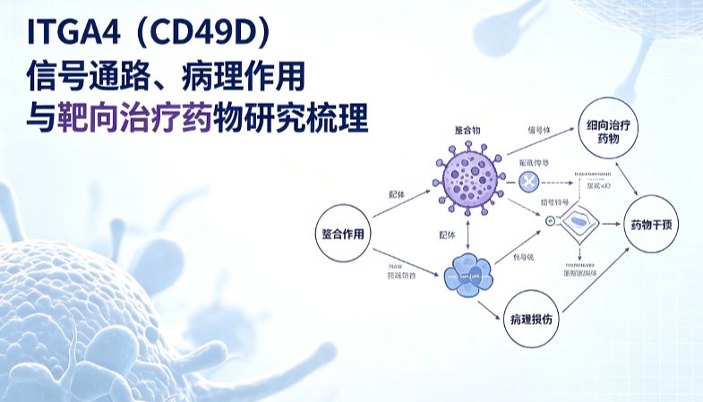 ITGA4（CD49D）信号通路、病理作用与靶向治疗药物研究梳理